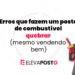 erros financeiros em posto de combustível